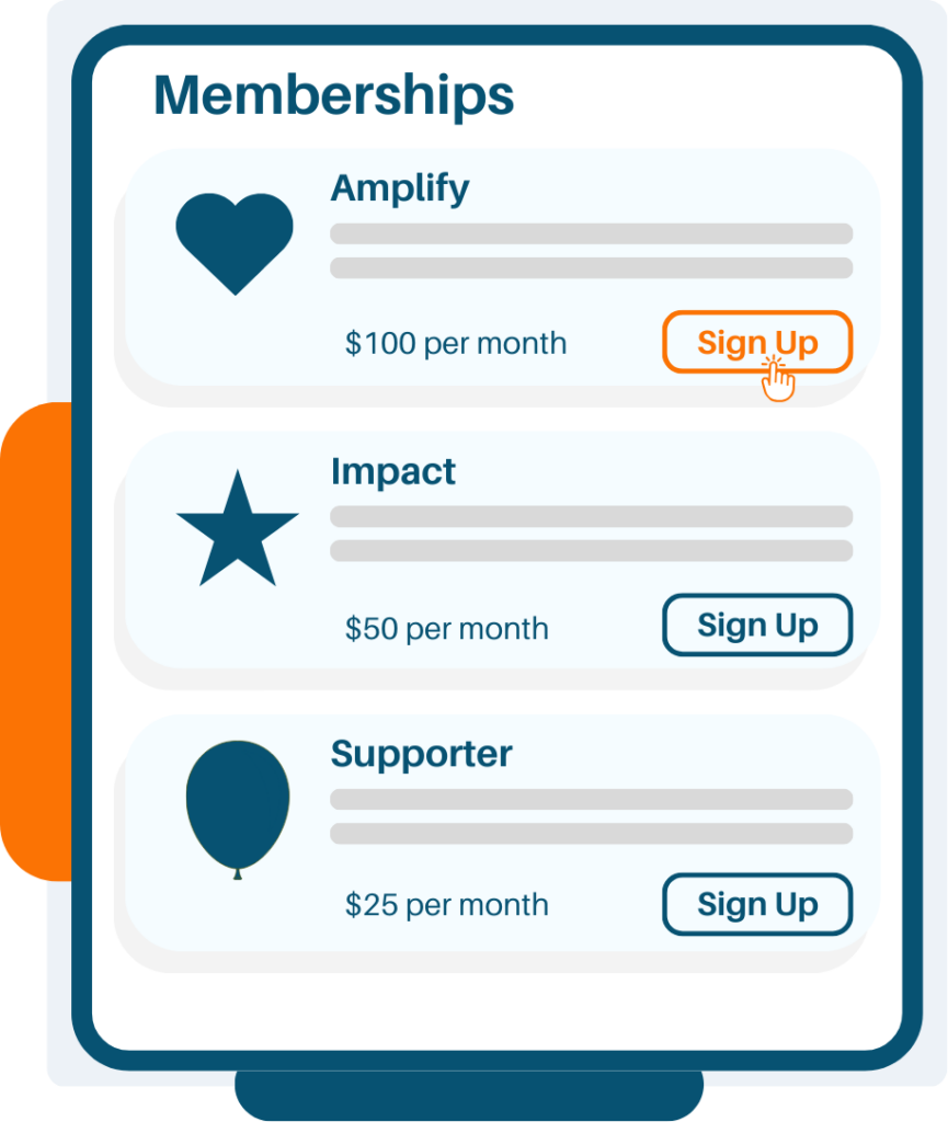 Easy membership management for nonprofit fundraising